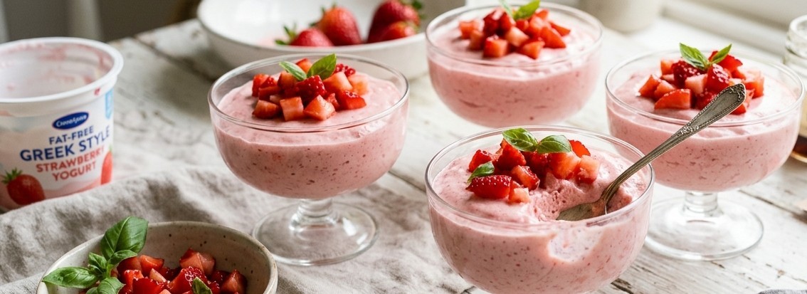 Fluffy Low-Calorie Strawberry Mousse Recipe