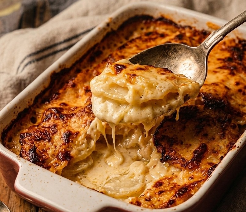 Healthy Style Dauphinoise Potatoes Bake