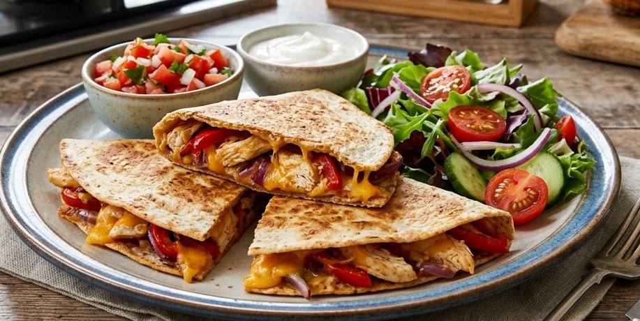 Easy Healthy Chicken Quesadillas