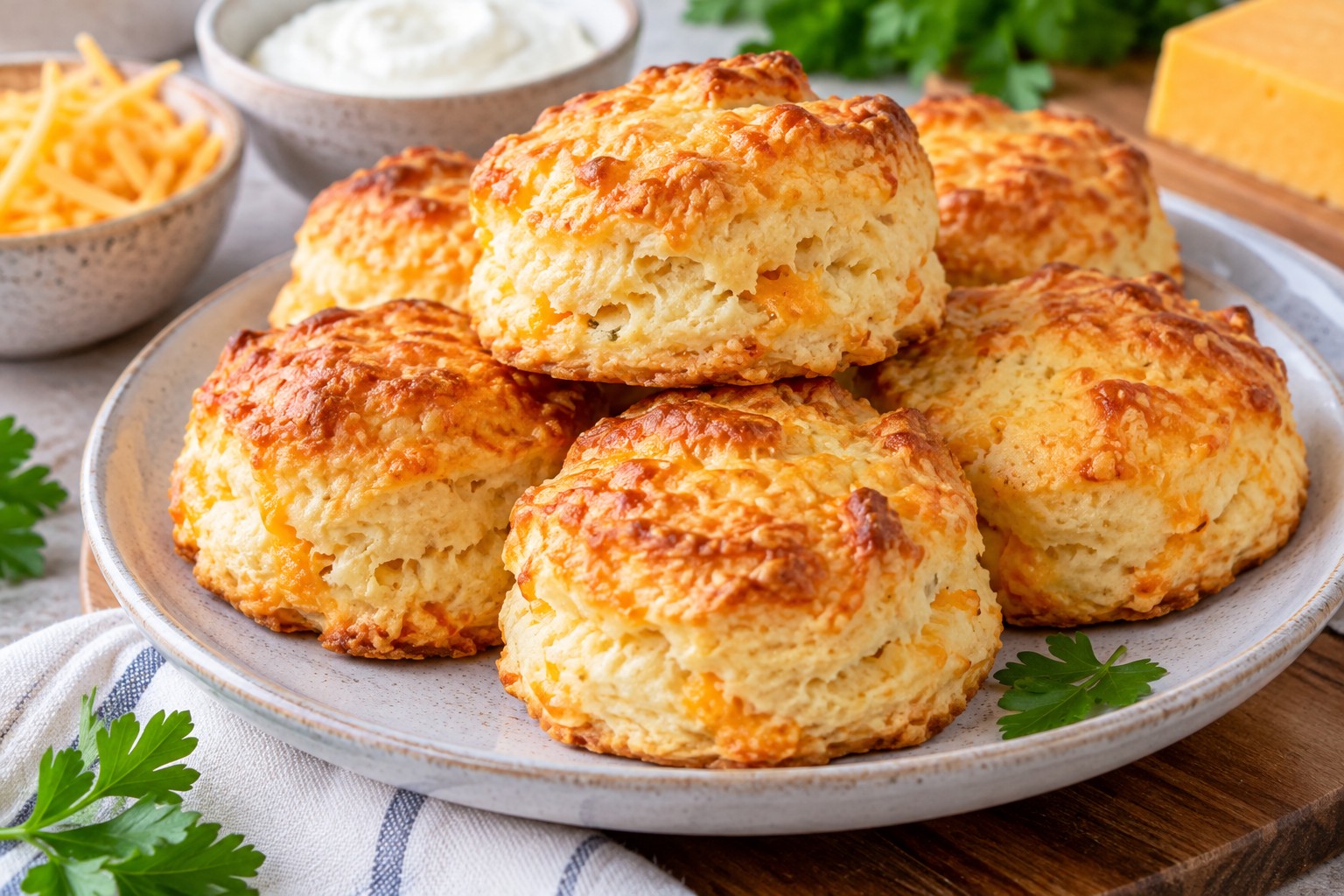 Easy Lighter Cheese Scones with Yoghurt